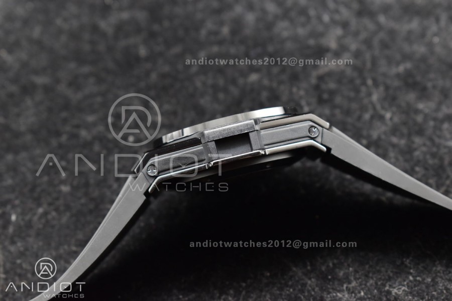 Hublot Big Bang Unico Full Black ZF 1:1 Best Edition Skeleton Dial on Black Rubber Strap A1280