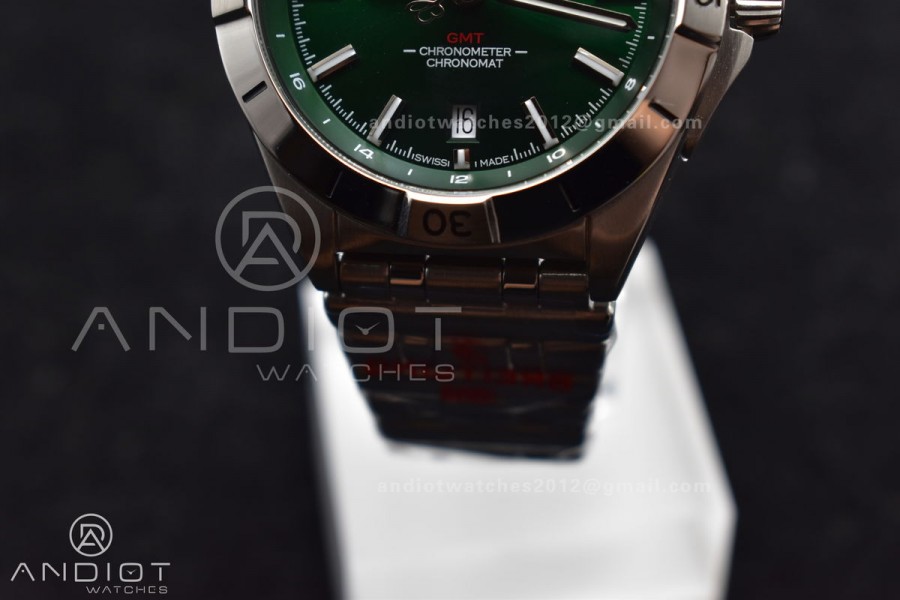 Breitling BLS Factory Chronomat Automatic 1:1 Best Edition GMT 40mm Green Dial On SS Bracelet A2836