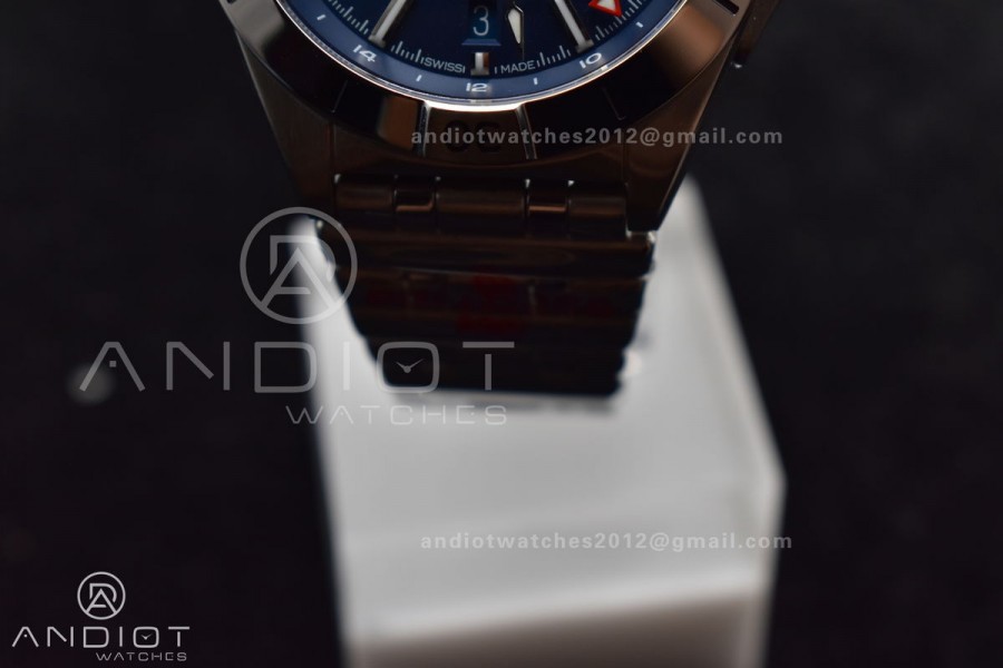 Breitling BLS Factory Chronomat Automatic 1:1 Best Edition GMT 40mm Blue Dial On SS Bracelet A2836