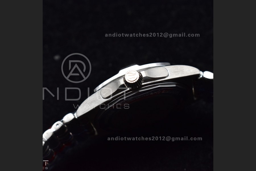 Breitling BLS Factory Chronomat Automatic 1:1 Best Edition GMT 40mm Blue Dial with Inner Yellow Rim On SS Bracelet A2836