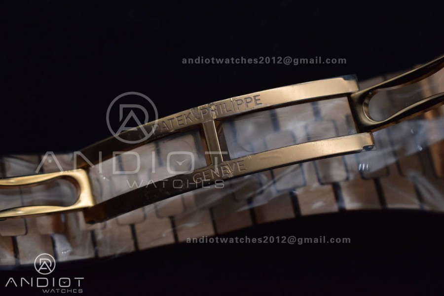Nautilus 5711/1R RG 3KF 1:1 Best Edition Brown Textured Dial on RG Bracelet A324 Super Clone V2