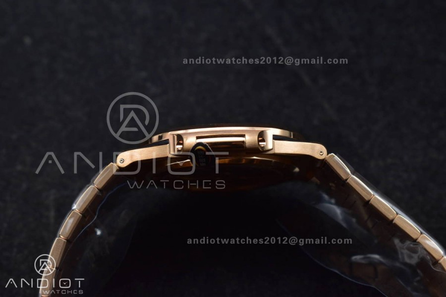 Nautilus 5711/1R RG 3KF 1:1 Best Edition Brown Textured Dial on RG Bracelet A324 Super Clone V2