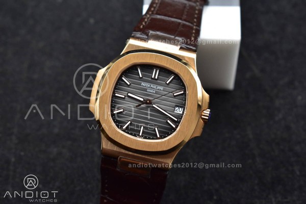 Nautilus 5711/1R RG 3KF 1:1 Best Edition Brown Tex...