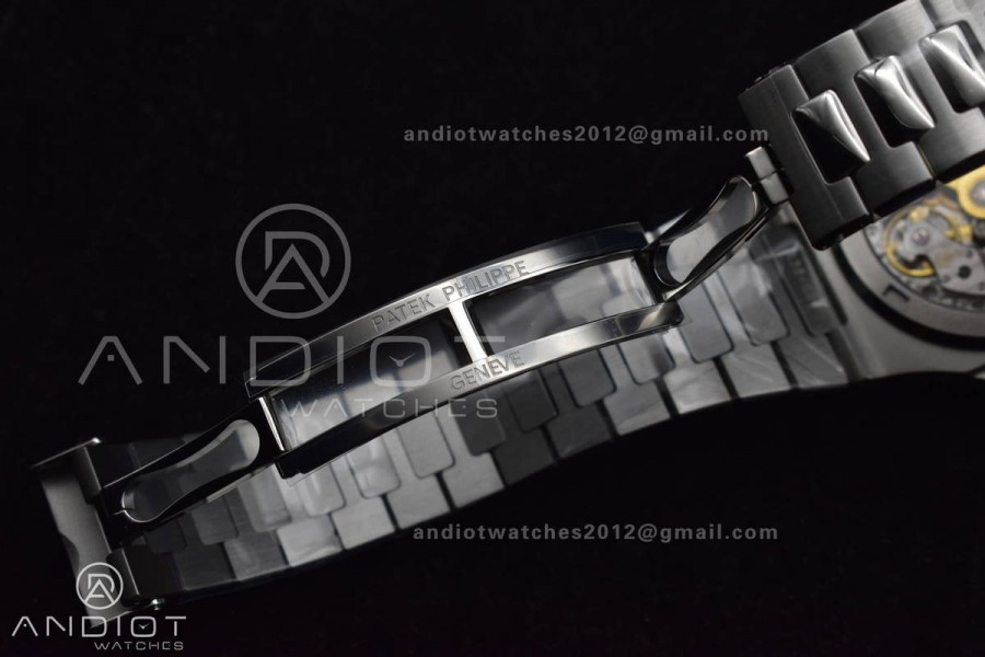 Nautilus 5711/1A 3KF 1:1 Best Edition Blue Textured Dial on SS Bracelet A324 Super Clone V2