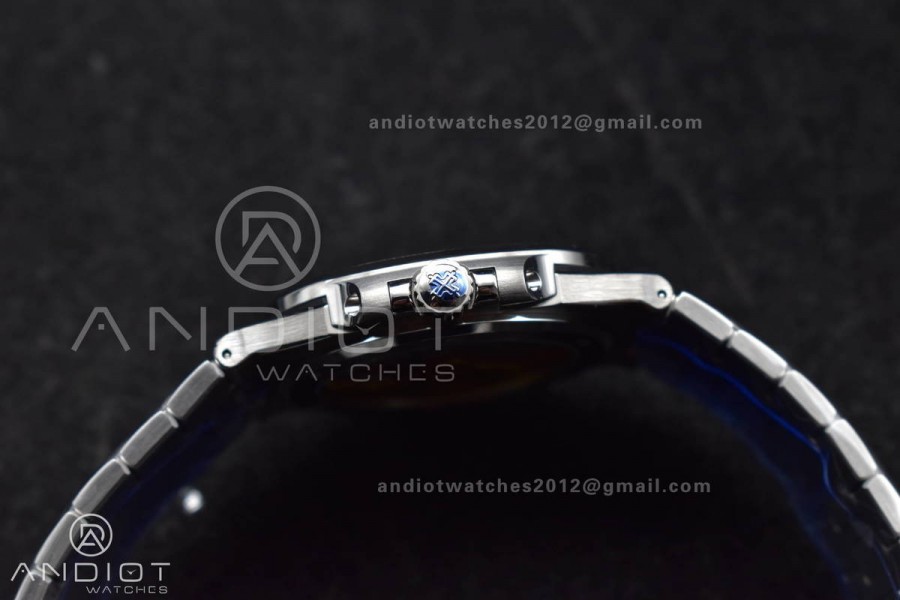 Nautilus 5711/1A 3KF 1:1 Best Edition Blue Textured Dial on SS Bracelet A324 Super Clone V2