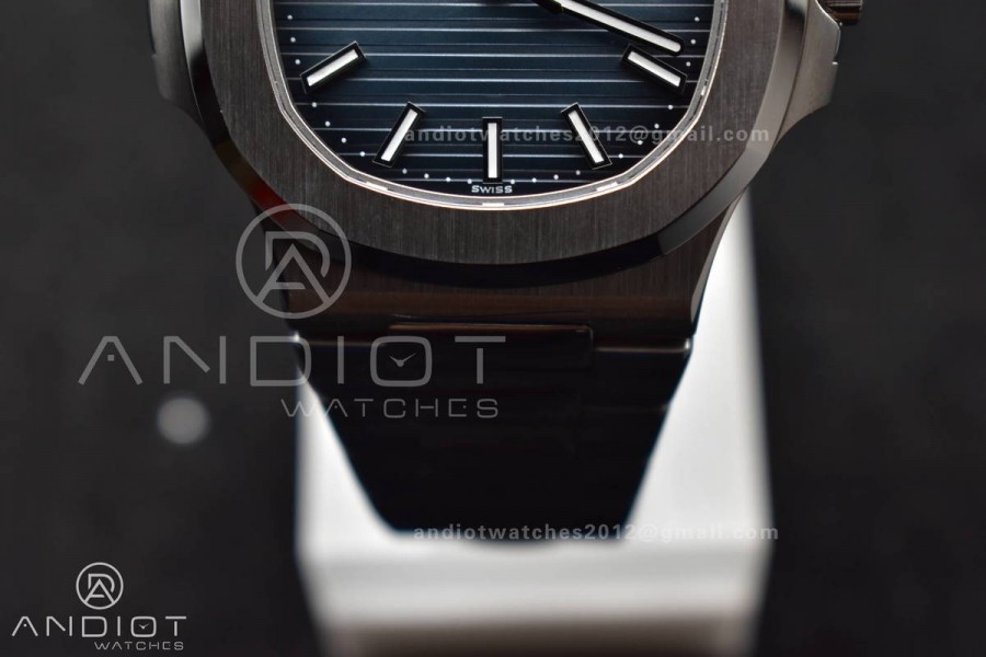 Nautilus 5711/1A 3KF 1:1 Best Edition Blue Textured Dial on SS Bracelet A324 Super Clone V2