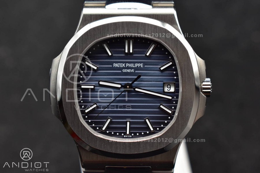 Nautilus 5811/1A 3KF 1:1 Best Edition Blue Textured Dial on SS Bracelet A330 Super Clone