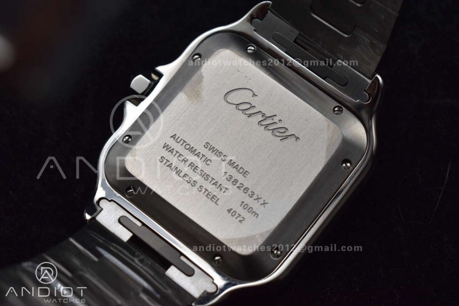 Santos de Cartier 40mm BVF 1:1 Best Edition Brown Dial on SS SmartLinks Bracelet MIYOTA 9019