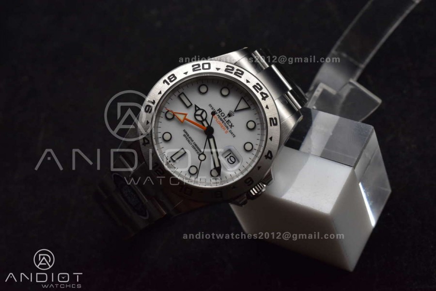Explorer II 42mm 226570 904L SS Clean 1:1 Best Edition White Dial on Bracelet DD3285 CHS