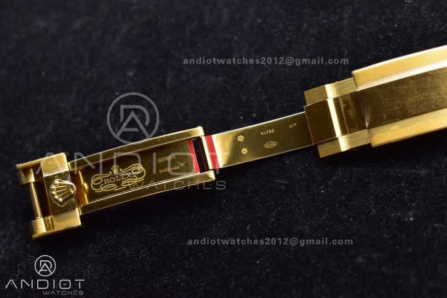 GMT Master II 126718 GRNR Gain Weight Gold Factory 1:1 Best Edition Black Dial on YG Jubilee Bracelet VR3285 CHS