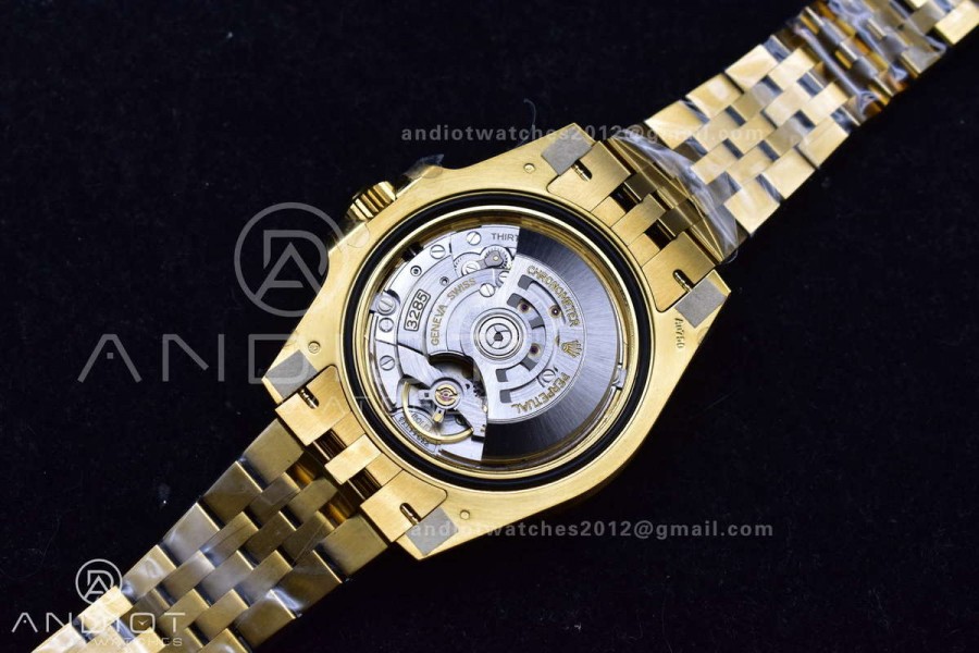GMT Master II 126718 GRNR Gain Weight Gold Factory 1:1 Best Edition Black Dial on YG Jubilee Bracelet VR3285 CHS