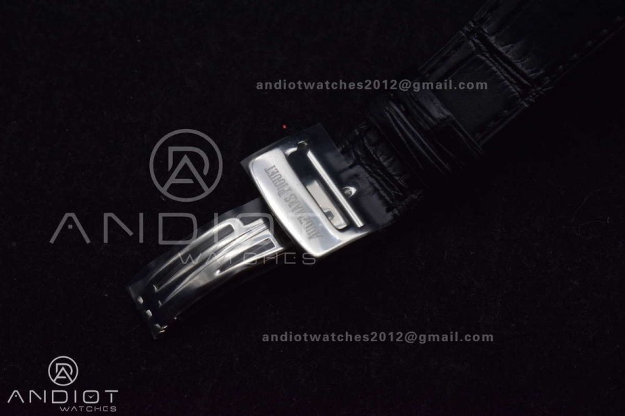 Lady Royal Oak 33mm 67651 SS/Diamond Bezel V7F 1:1 Black Textured Dial On Stainless Strap Ronda Quartz 