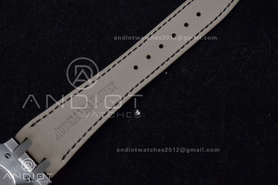 Lady Royal Oak 33mm 67651 SS/Diamond Bezel V7F 1:1 Black Textured Dial On Stainless Strap Ronda Quartz 