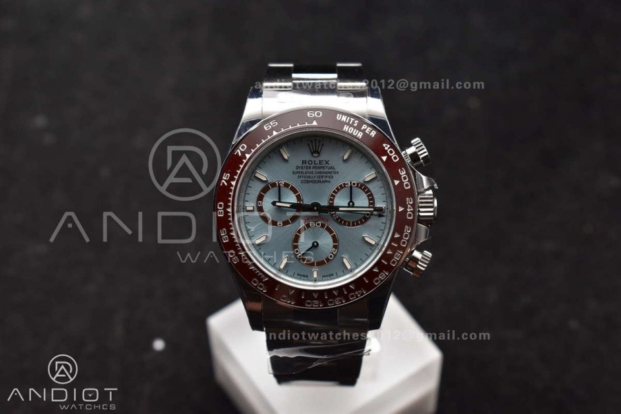 Daytona 126506 904L SS VSF 1:1 Best Edition Ice Blue Dial Sticks Markers on 904L SS Bracelet Super Clone Asian DD4131
