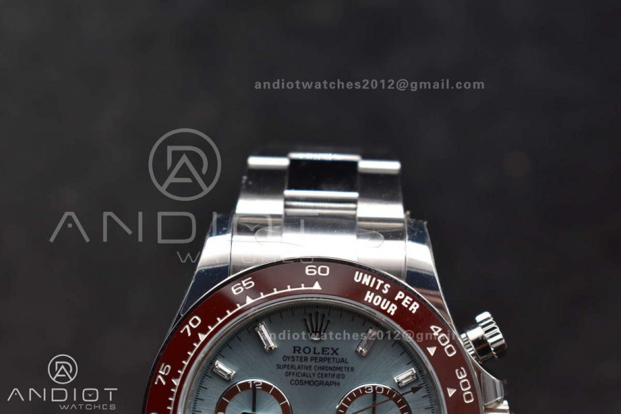 Daytona 126506 904L SS VSF 1:1 Best Edition Ice Blue Dial Sticks Markers on 904L SS Bracelet Super Clone Asian DD4131