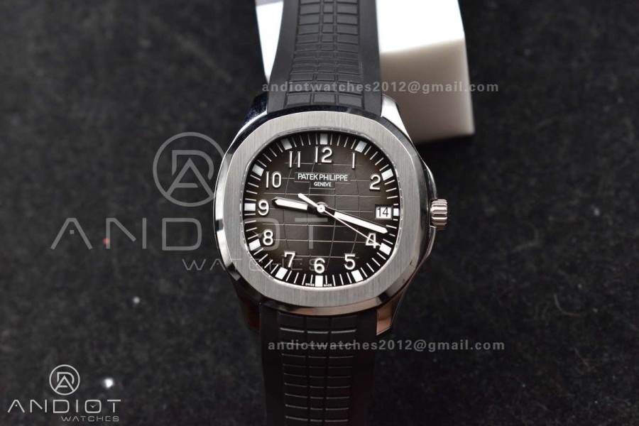 Aquanaut 5167A SS ZF 1:1 Best Edition Black Dial on Black Rubber Strap 324CS V3