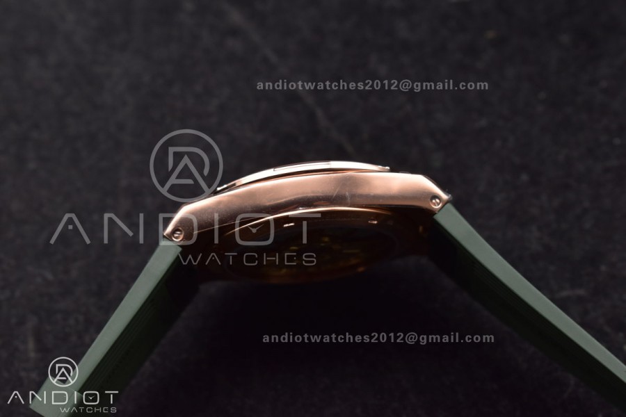 Overseas 4500V RG 8F 1:1 Best Edition Green Dial on Green Rubber Strap A5100