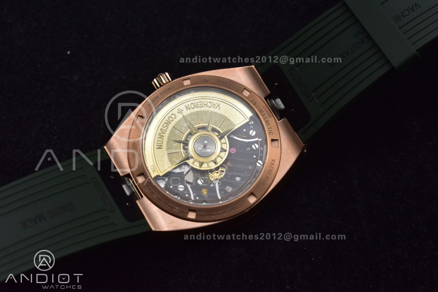 Overseas 4500V RG 8F 1:1 Best Edition Green Dial on Green Rubber Strap A5100