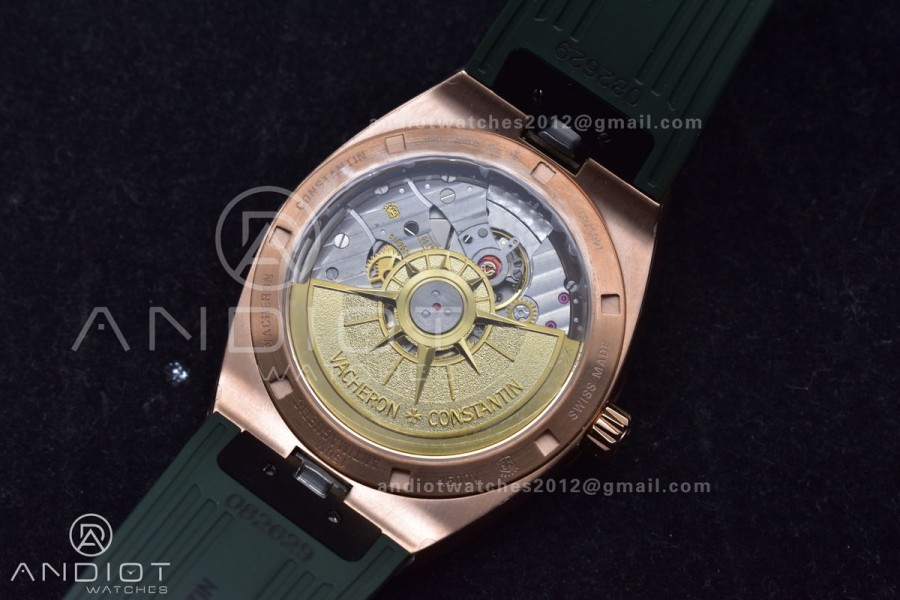 Overseas 4500V RG 8F 1:1 Best Edition Green Dial on Green Rubber Strap A5100