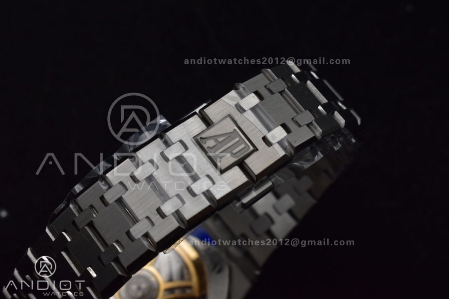 Royal Oak 41mm 15510 "50th Anniversary" SS ZF 1:1 Best Edition Green Textured Dial On SS Bracelet A4302