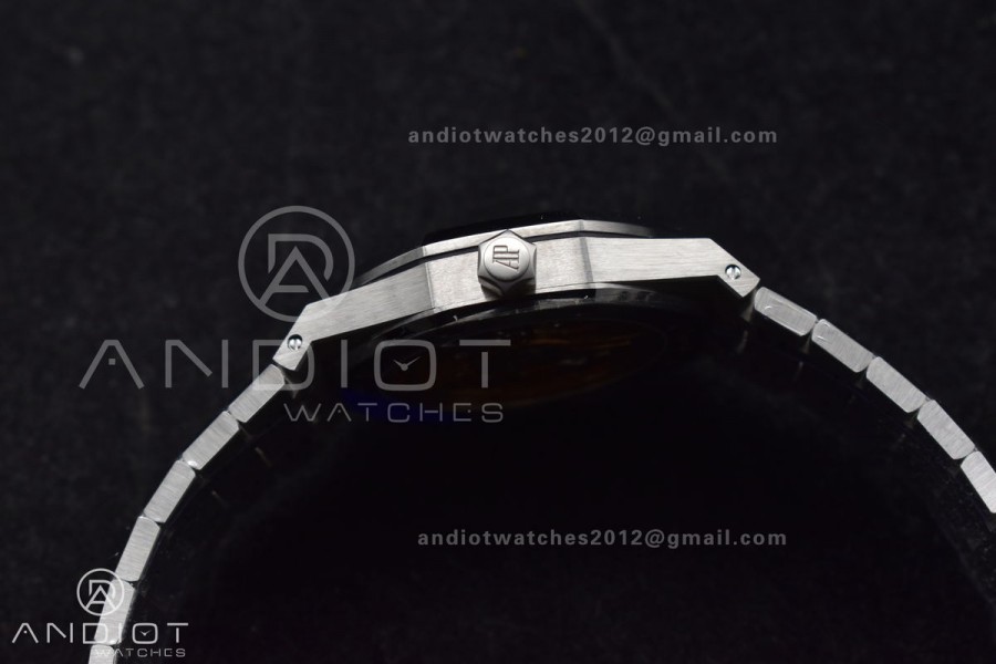 Royal Oak 41mm 15510 "50th Anniversary" SS ZF 1:1 Best Edition Green Textured Dial On SS Bracelet A4302