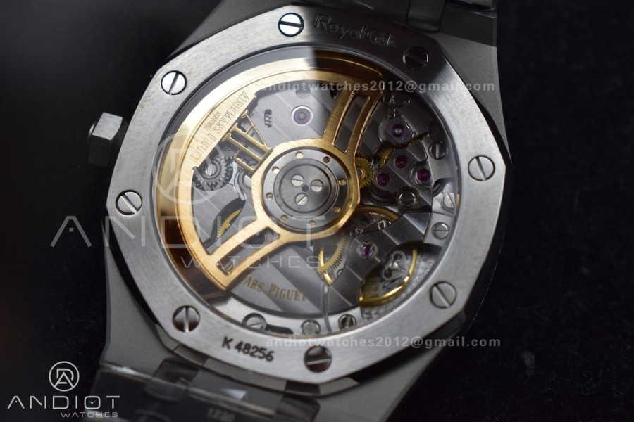 Royal Oak 41mm 15510 "50th Anniversary" SS ZF 1:1 Best Edition Green Textured Dial On SS Bracelet A4302