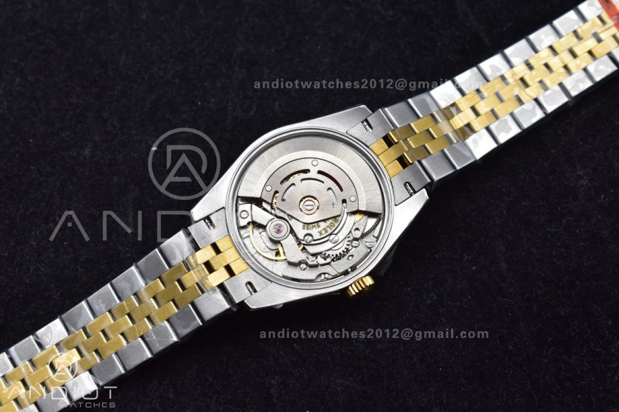 DateJust 31 Ladies 278271 GSF 316L Steel White Dial Roman Markers on YG President Bracelet