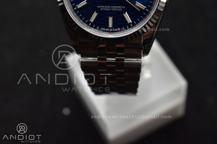 DateJust 36mm 126234 904L SS VSF 1:1 Best Edition Blue Checked Dial on Jubilee Bracelet VS3235
