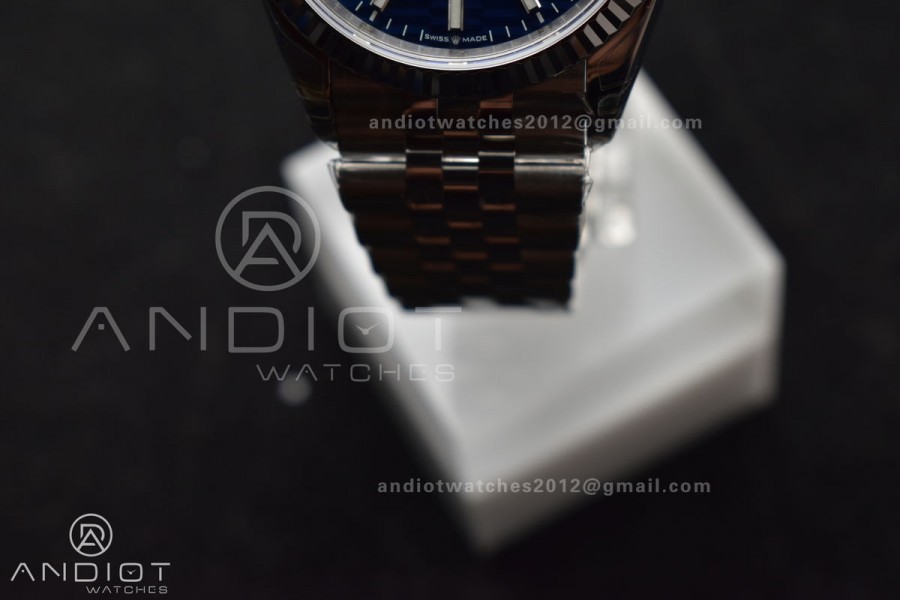DateJust 36mm 126234 904L SS VSF 1:1 Best Edition Blue Checked Dial on Jubilee Bracelet VS3235