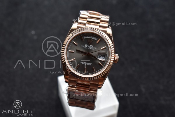 DayDate 36 SS QF Best Edition 904L Steel Grey Dial...
