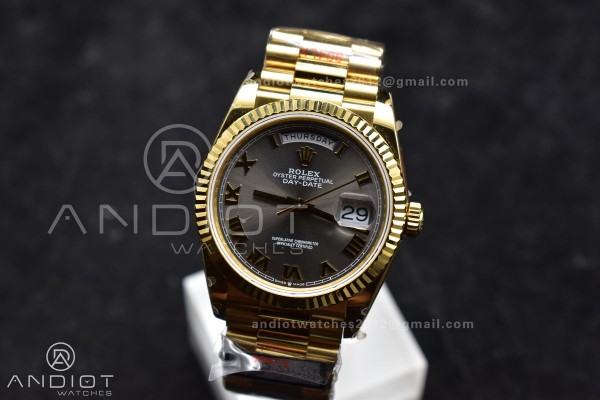 DayDate 36 YG QF Best Edition 904L Steel Grey Dial...