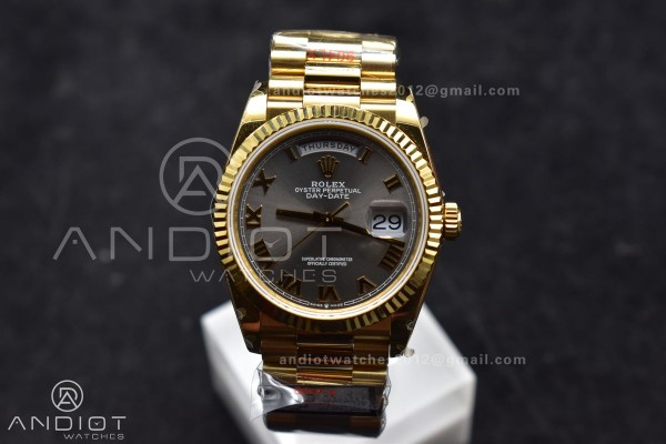 DayDate 36 YG QF Best Edition 904L Steel Grey Dial...