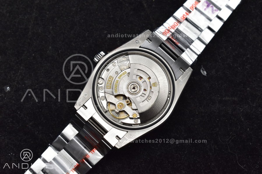 DayDate 36 SS QF Best Edition 904L Steel Light Blue Roman Dial on President Bracelet vr3255 V5 (Gain Weight)