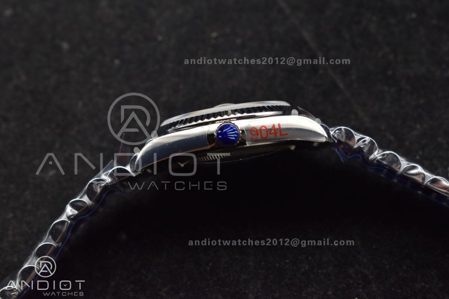 DayDate 36 SS QF Best Edition 904L Steel White Dial Roman Stick on President Bracelet vr3255 V5 (Gain Weight)