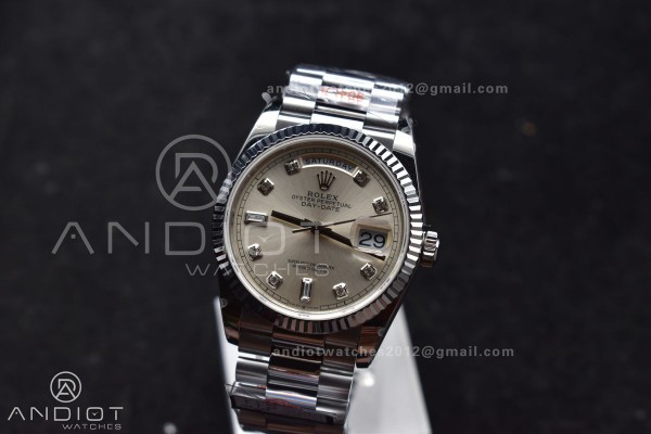 DayDate 36 SS QF Best Edition 904L Steel Silver Di...