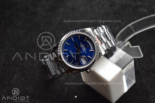 DayDate 36 SS QF Best Edition 904L Steel Blue Dial...