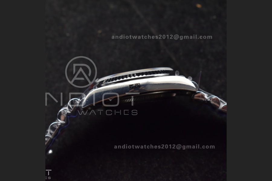 DayDate 36 SS QF Best Edition 904L Steel Blue Roman Dial on President Bracelet vr3255 V5 (Gain Weight)