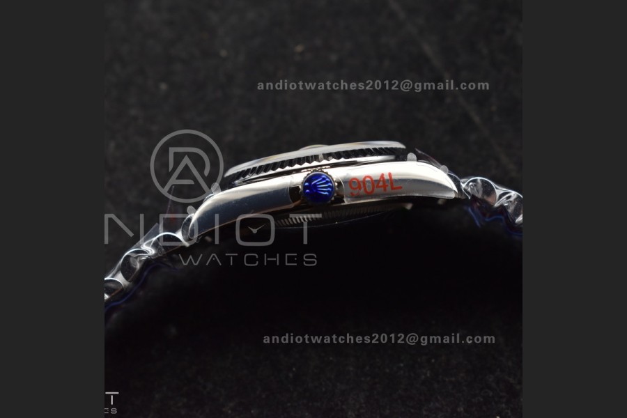 DayDate 36 SS QF Best Edition 904L Steel Blue Roman Dial on President Bracelet vr3255 V5 (Gain Weight)
