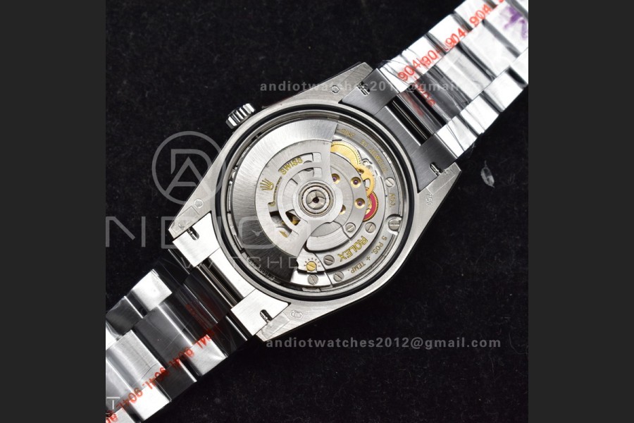 DayDate 36 SS QF Best Edition 904L Steel Blue Roman Dial on President Bracelet vr3255 V5 (Gain Weight)