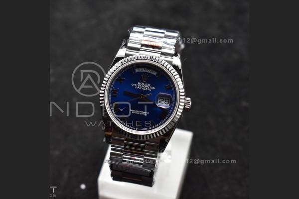 DayDate 36 SS QF Best Edition 904L Steel Blue Roma...