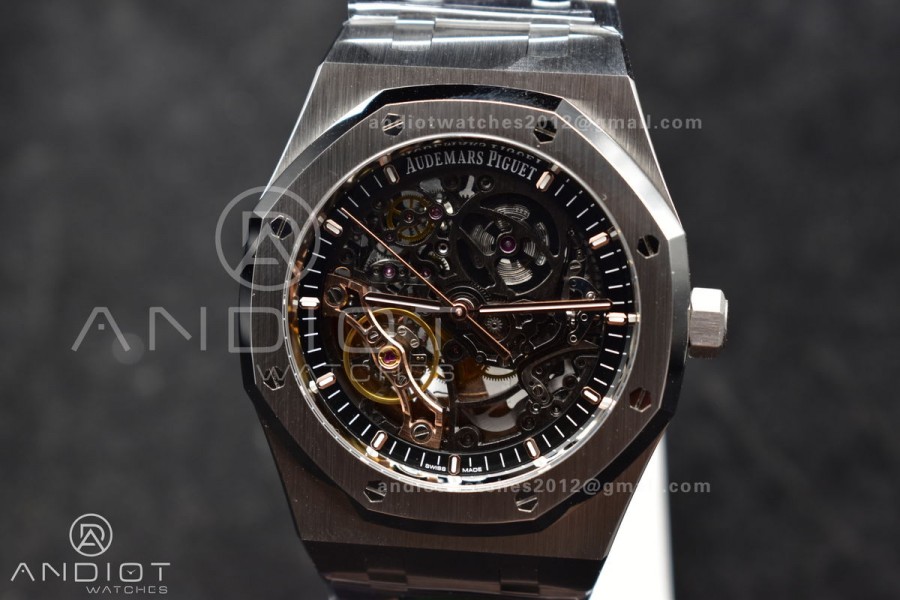 Royal Oak 41mm Open worked 15407 SS THBF 1:1 Best Edition on SS Bracelet SA3132