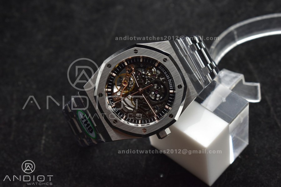 Royal Oak 41mm Open worked 15407 SS THBF 1:1 Best Edition on SS Bracelet SA3132