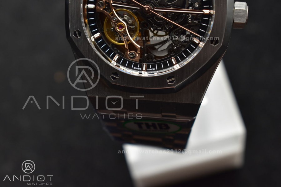 Royal Oak 41mm Open worked 15407 SS THBF 1:1 Best Edition on SS Bracelet SA3132