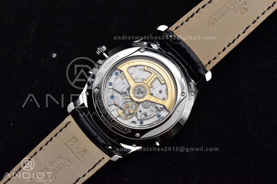 Master Ultra Thin Moon SS APSF 1:1 Best Edition Blue Dial on Black Leather Strap SA925 Super Clone