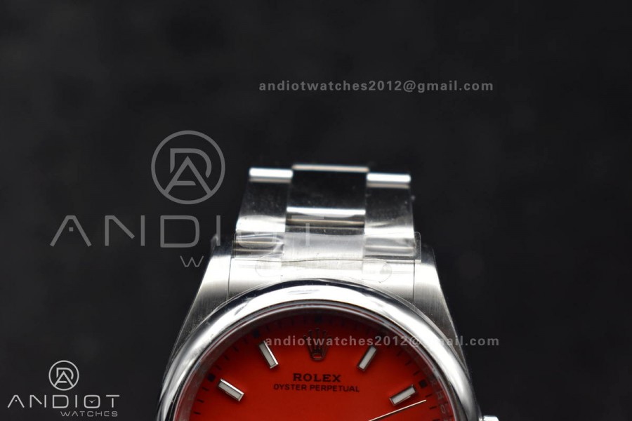 Oyster Perpetual 126000 36mm Clean 1:1 Best Edition 904L Steel Red Dial VR3230