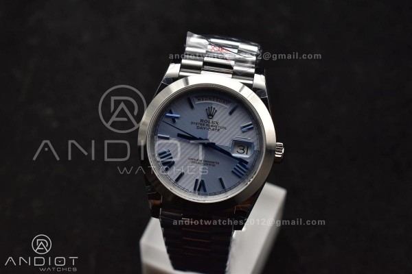 DayDate 40 GMF Tungsten Weighted 904L Steel Blue D...