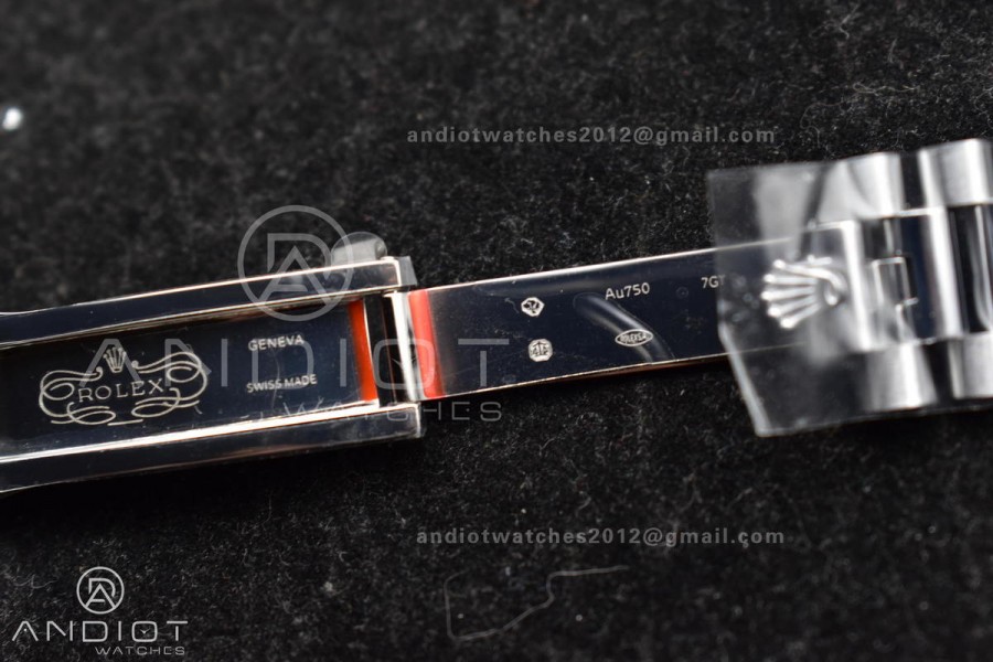 DayDate 40 GMF Tungsten Weighted 904L Steel Blue Dial Roman Markers On President Bracelet A3255 V4