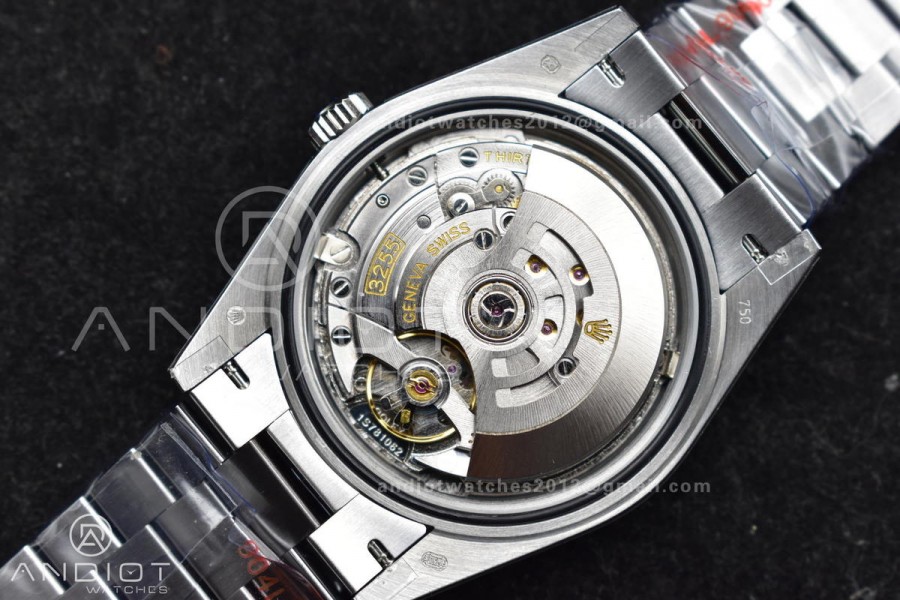DayDate 40 GMF Tungsten Weighted 904L Steel Blue Dial Roman Markers On President Bracelet A3255 V4