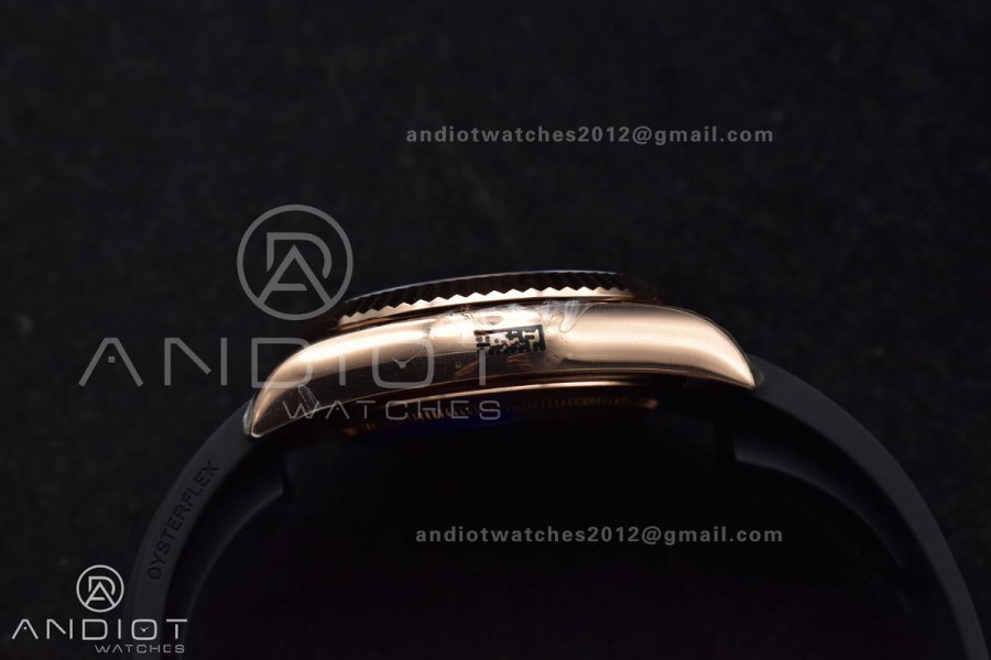 Sky-Dweller 336235 RG ZF 1:1 Best Edition Brown Dial on Oyster-flex Strap A23J (Gain Weight)