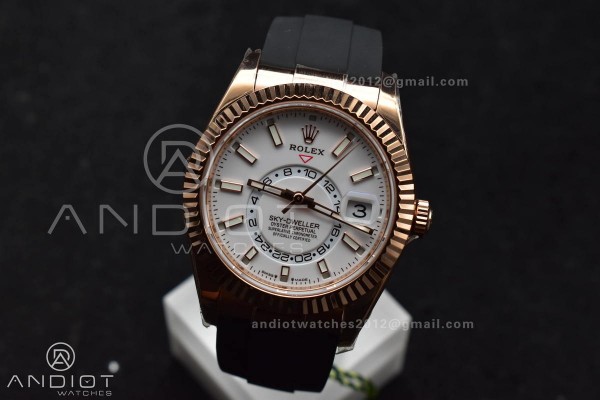 Sky-Dweller 336235 RG ZF 1:1 Best Edition White Di...